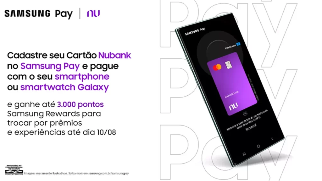 Samsung Pay: Nubank libera carteira digital para pagamentos por aproximação