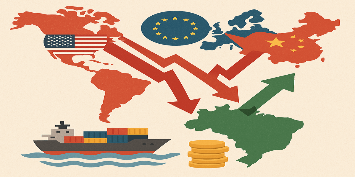 Como a guerra comercial entre EUA, China e Europa afeta o Brasil