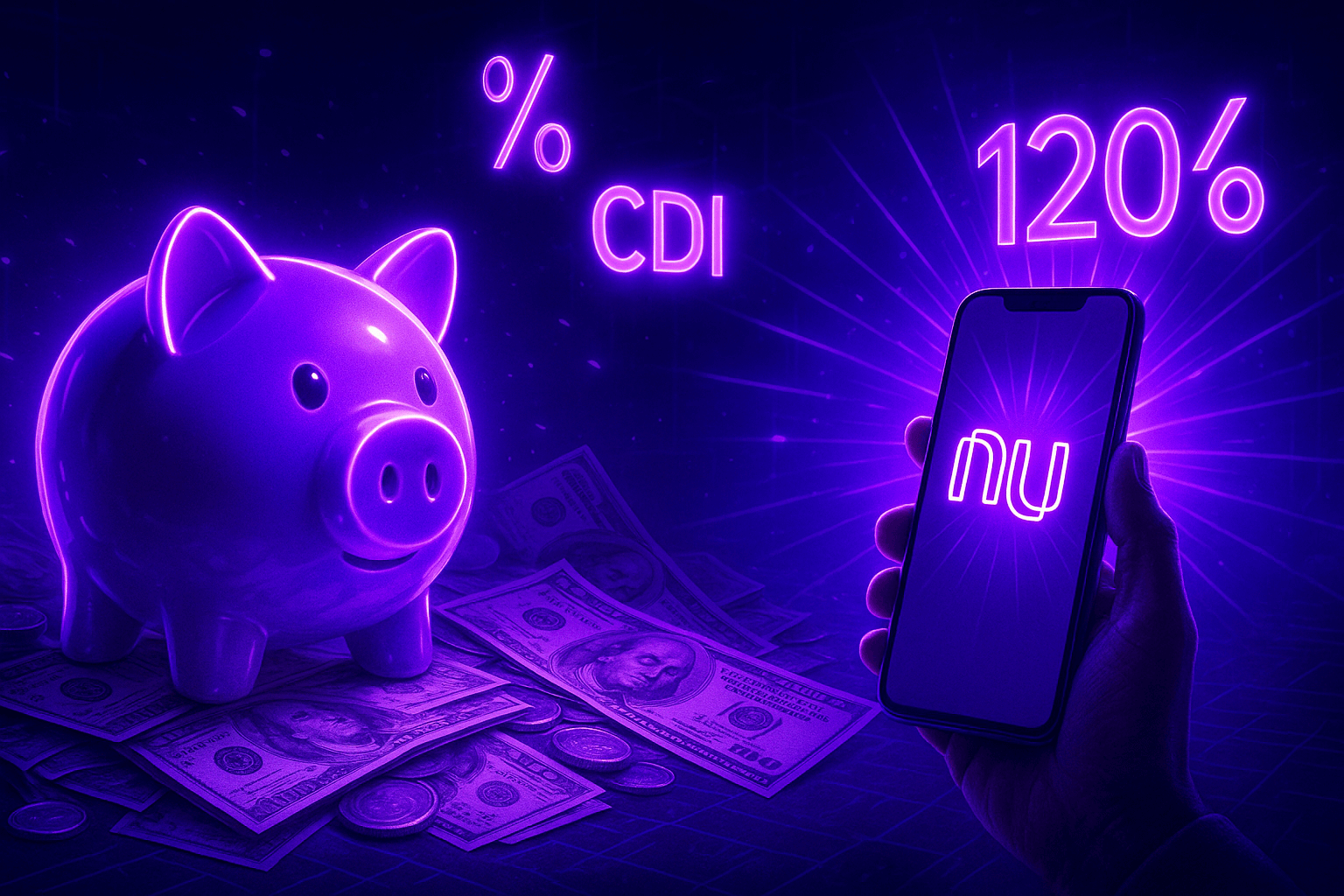 Caixinha Turbo do Nubank rende até 120% do CDI com liquidez imediata