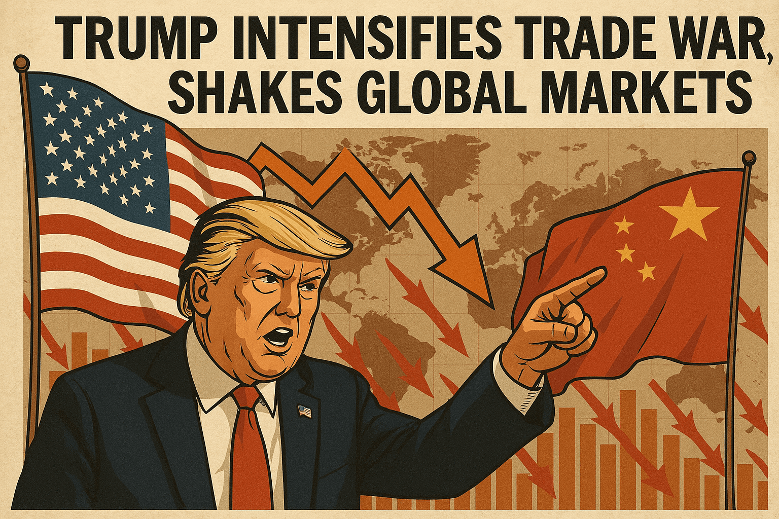 Trump intensifica guerra comercial e abala mercados globais: FMI alerta para risco de recessão mundial